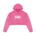 Beneath The Mom Bun — Women’s Mineral Washed Crop Hoodie