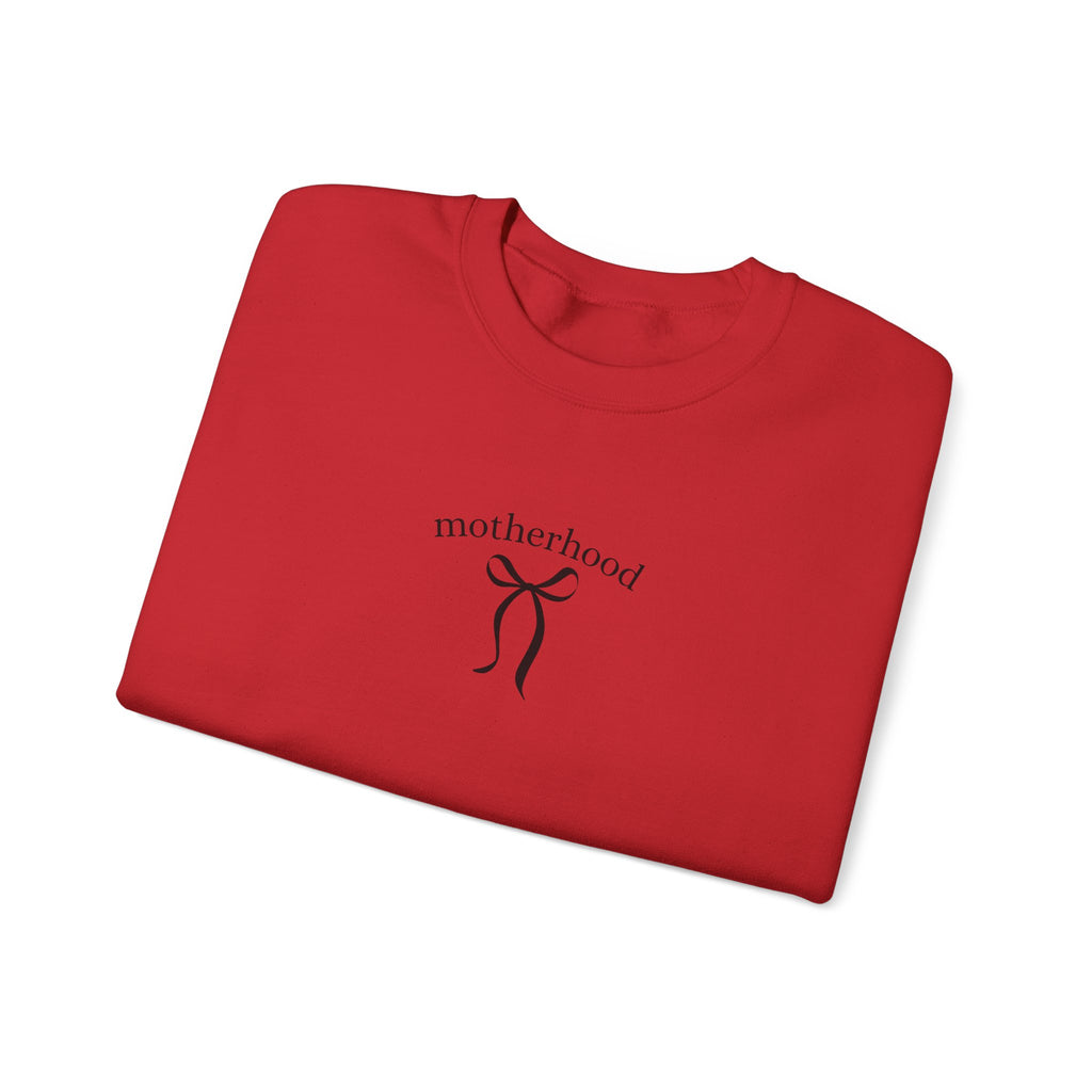 Motherhood Minimalist Crewneck Sweatshirt — Simple Mama Graphic