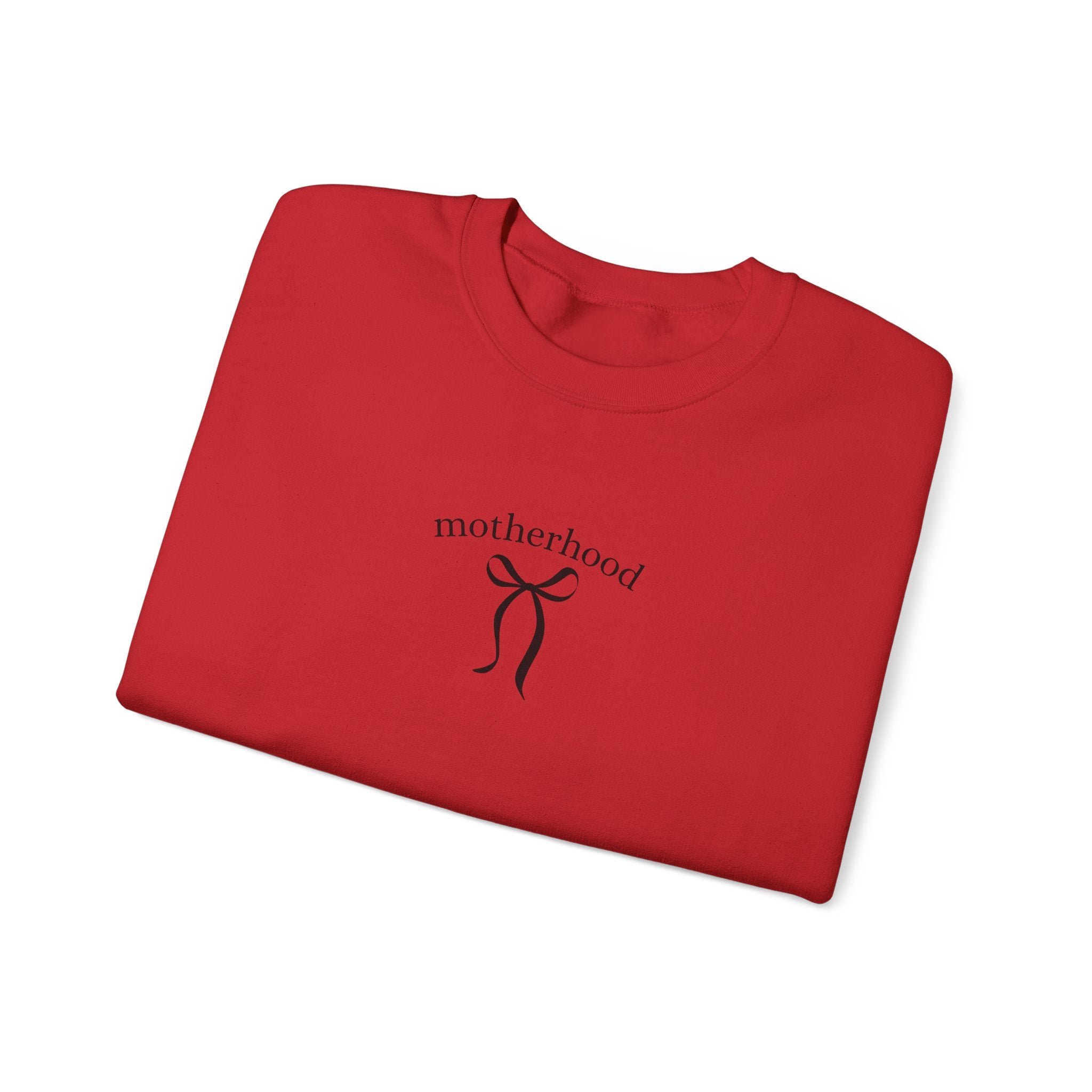 Motherhood Minimalist Crewneck Sweatshirt — Simple Mama Graphic