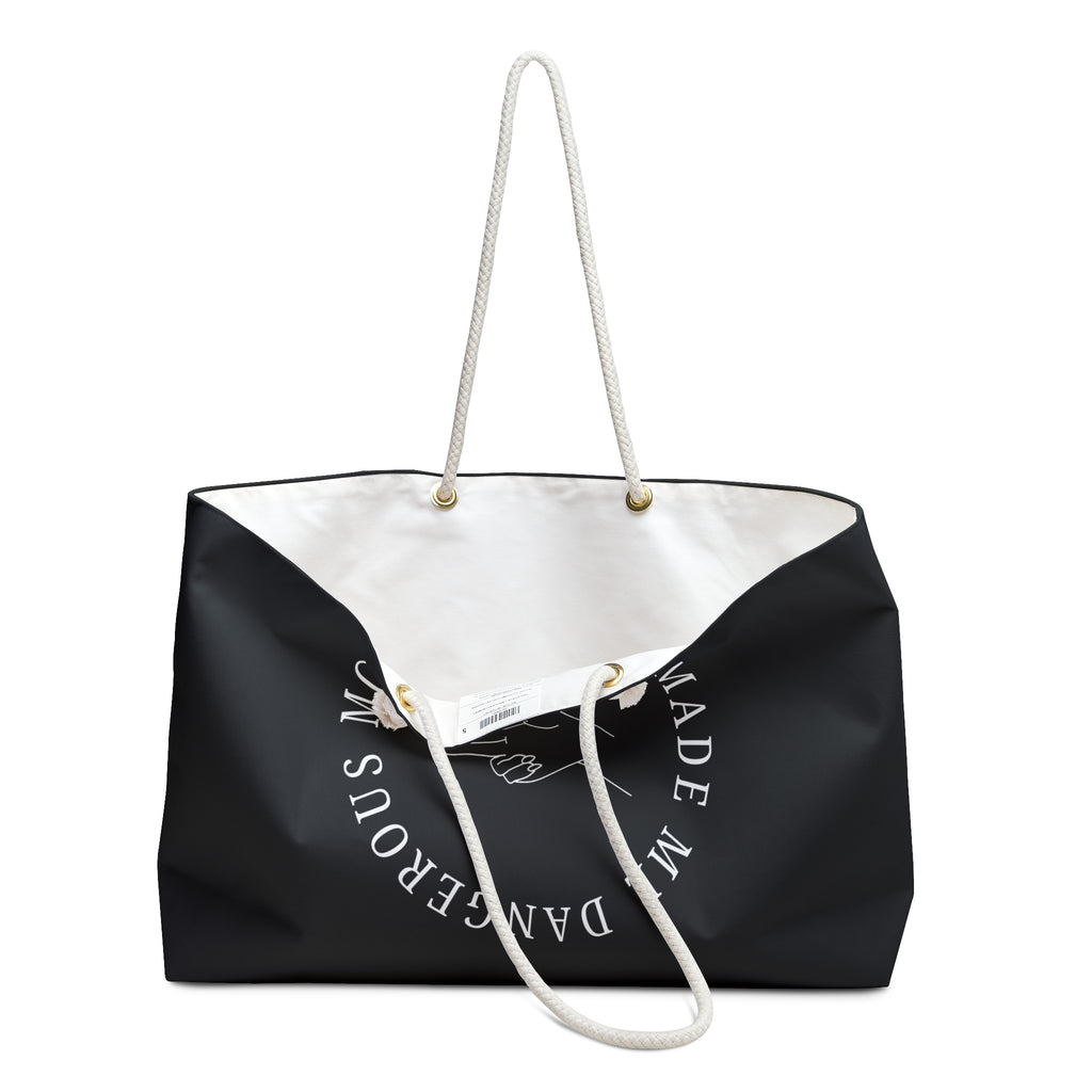 Weekender Bag — "Motherhood Made Me Dangerous" Travel Tote