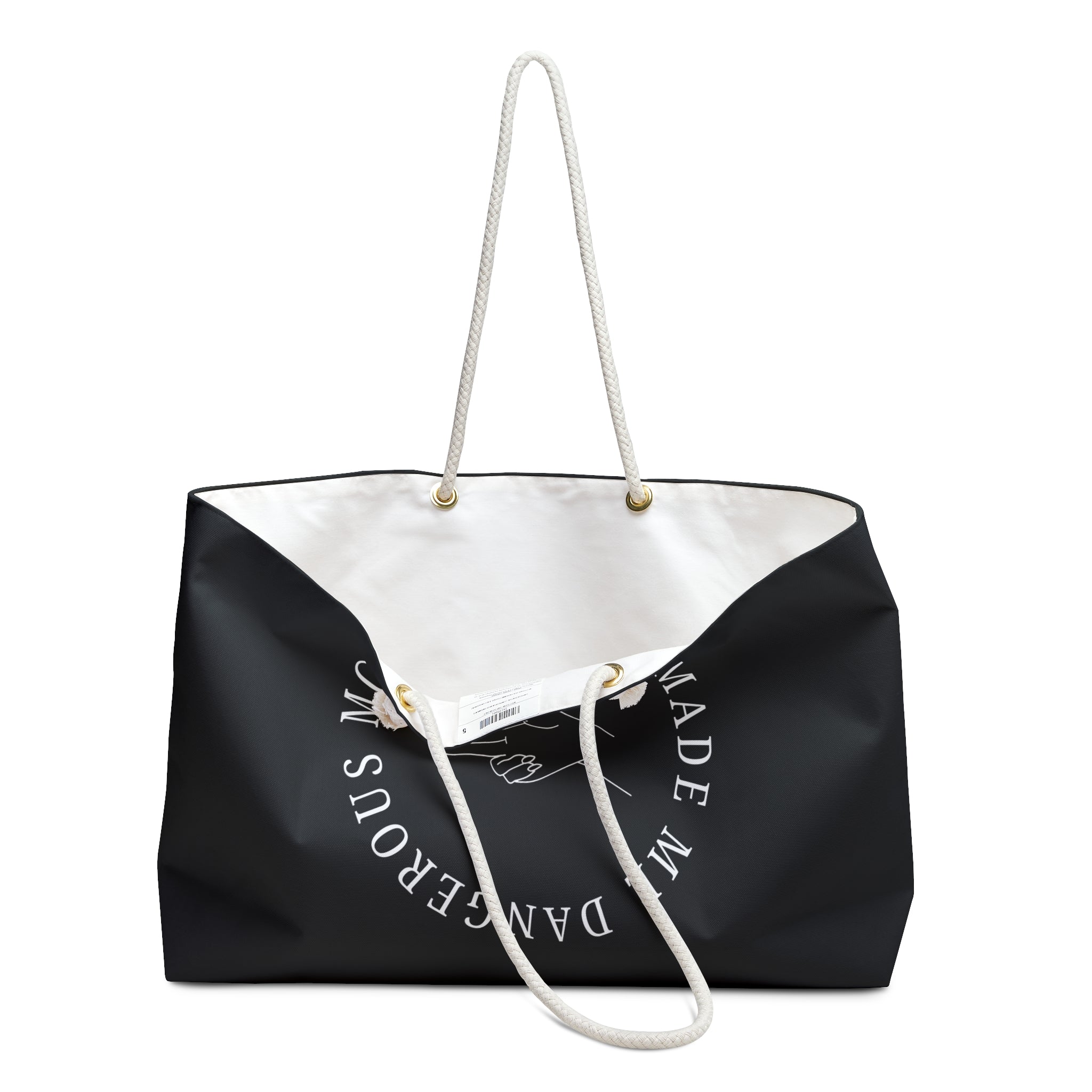 Weekender Bag — "Motherhood Made Me Dangerous" Travel Tote