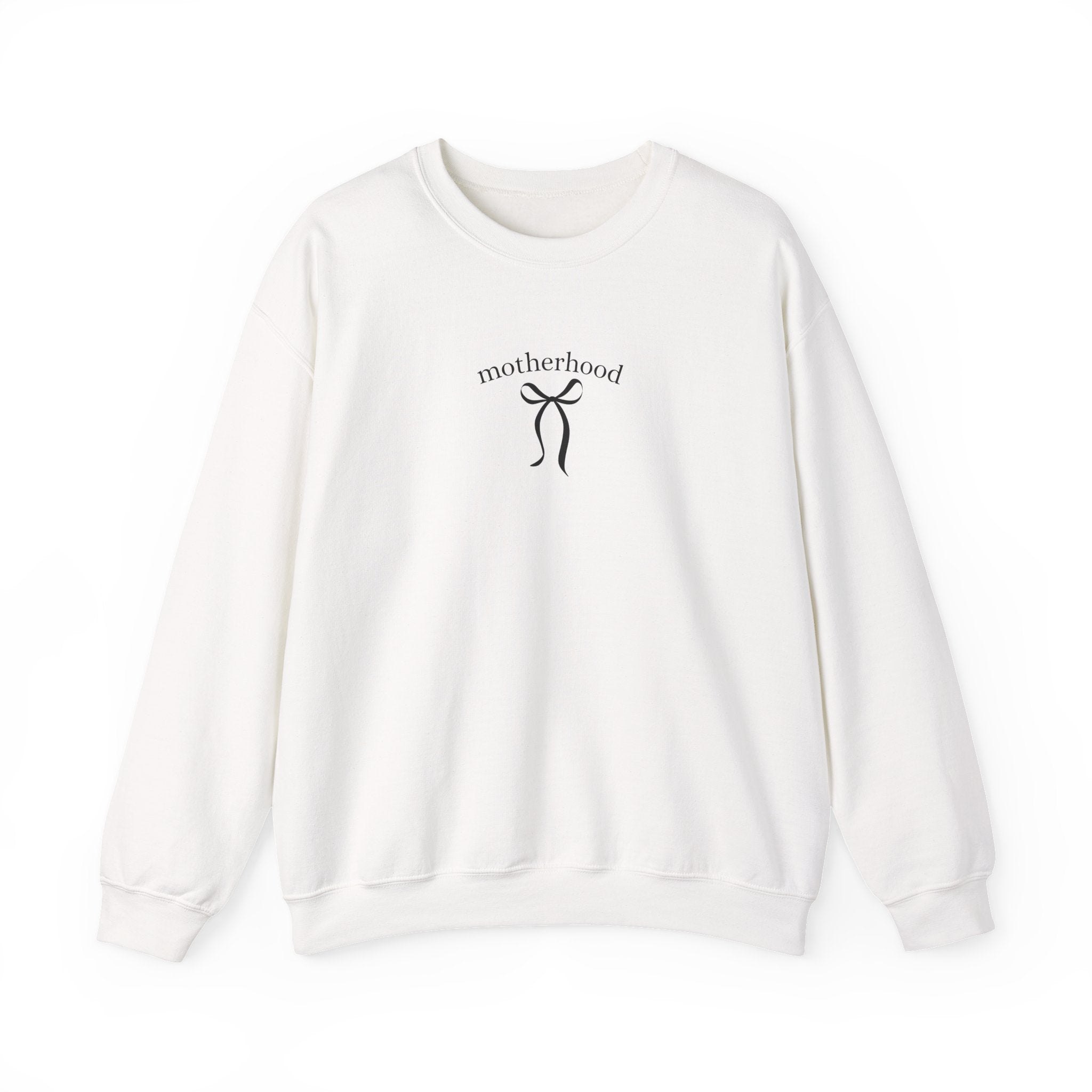 Motherhood Minimalist Crewneck Sweatshirt — Simple Mama Graphic