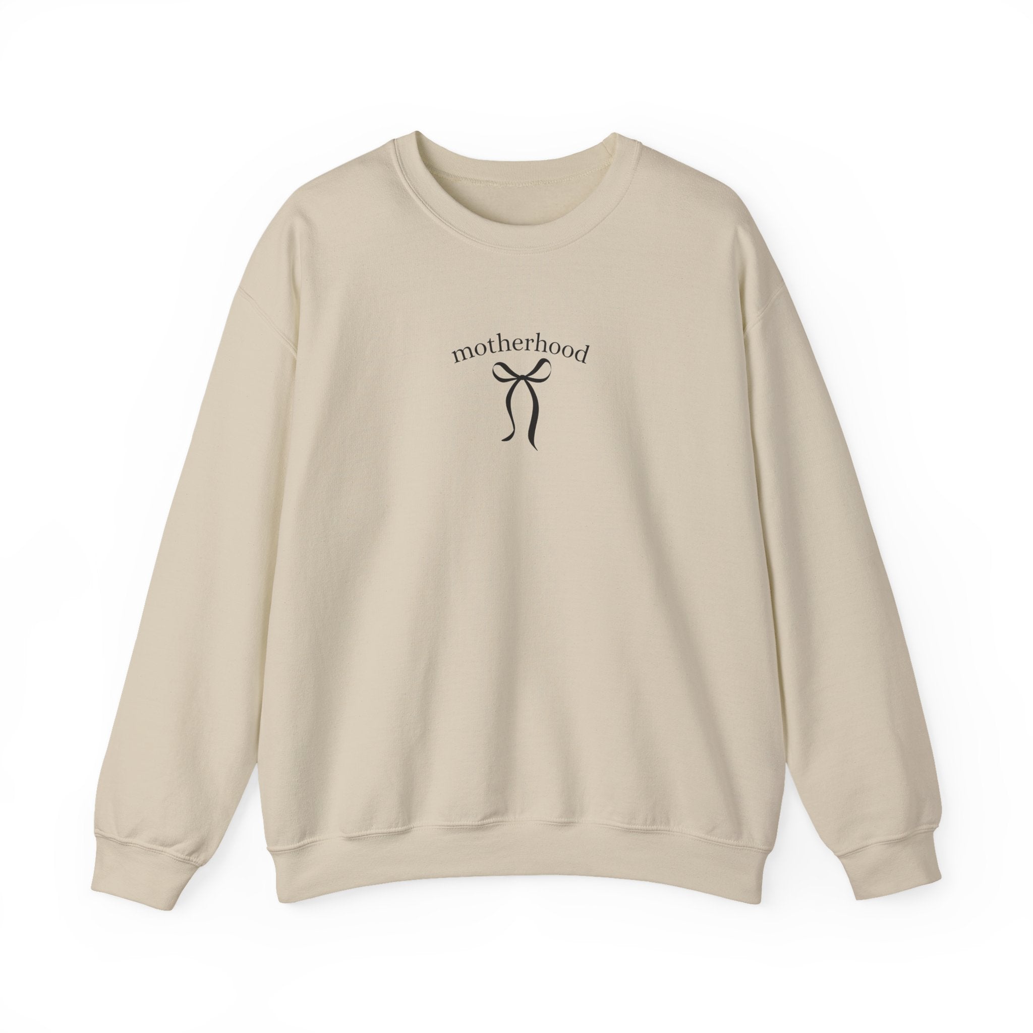 Motherhood Minimalist Crewneck Sweatshirt — Simple Mama Graphic