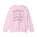 Lion Outline Crewneck Sweatshirt with Inspirational Back Quote
