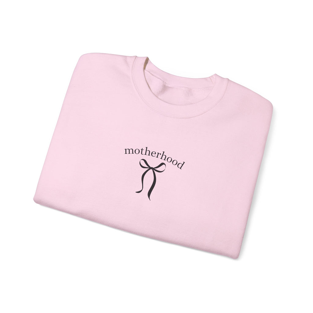 Motherhood Minimalist Crewneck Sweatshirt — Simple Mama Graphic
