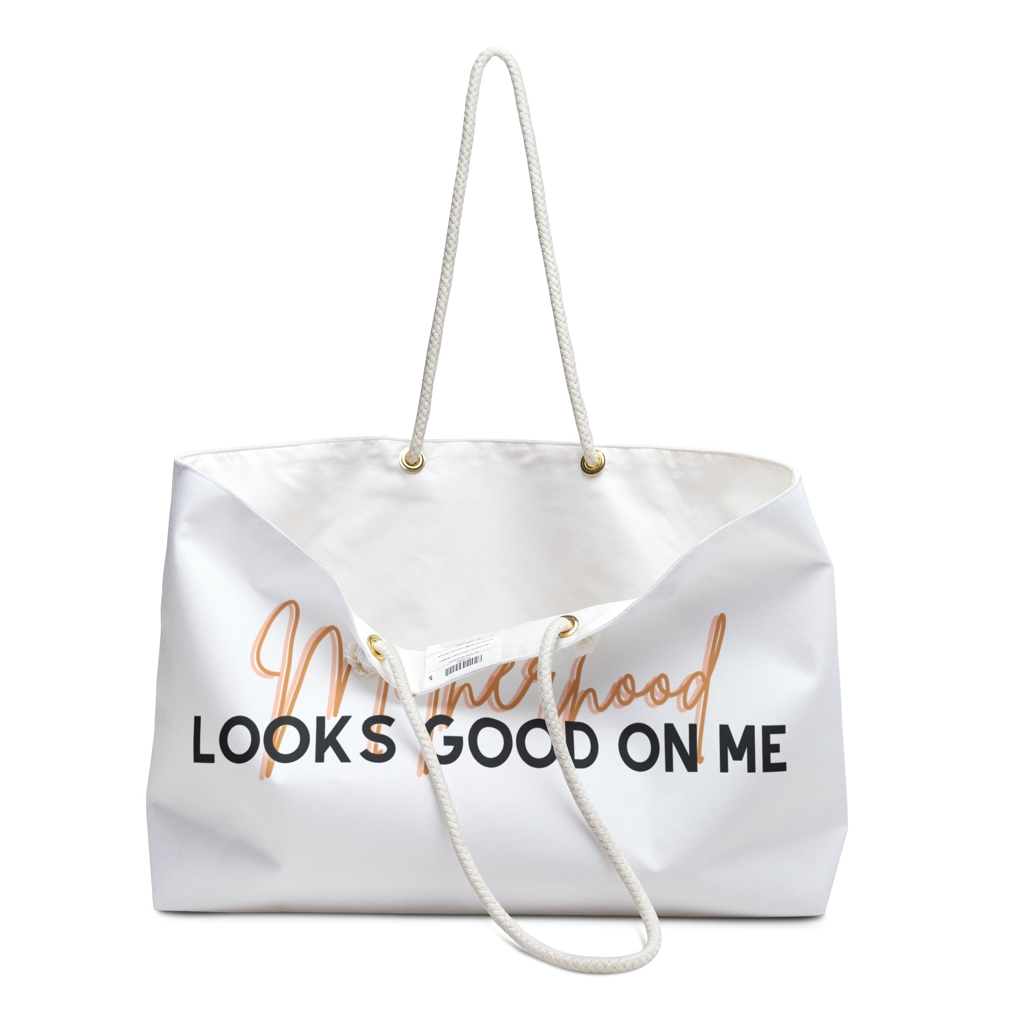 Motherhood Looks Good On Me Weekender Bag