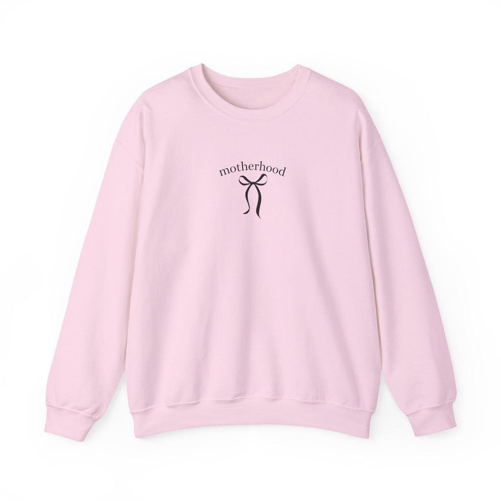 Motherhood Minimalist Crewneck Sweatshirt — Simple Mama Graphic