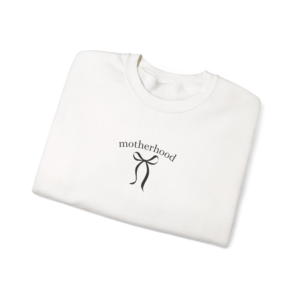Motherhood Minimalist Crewneck Sweatshirt — Simple Mama Graphic