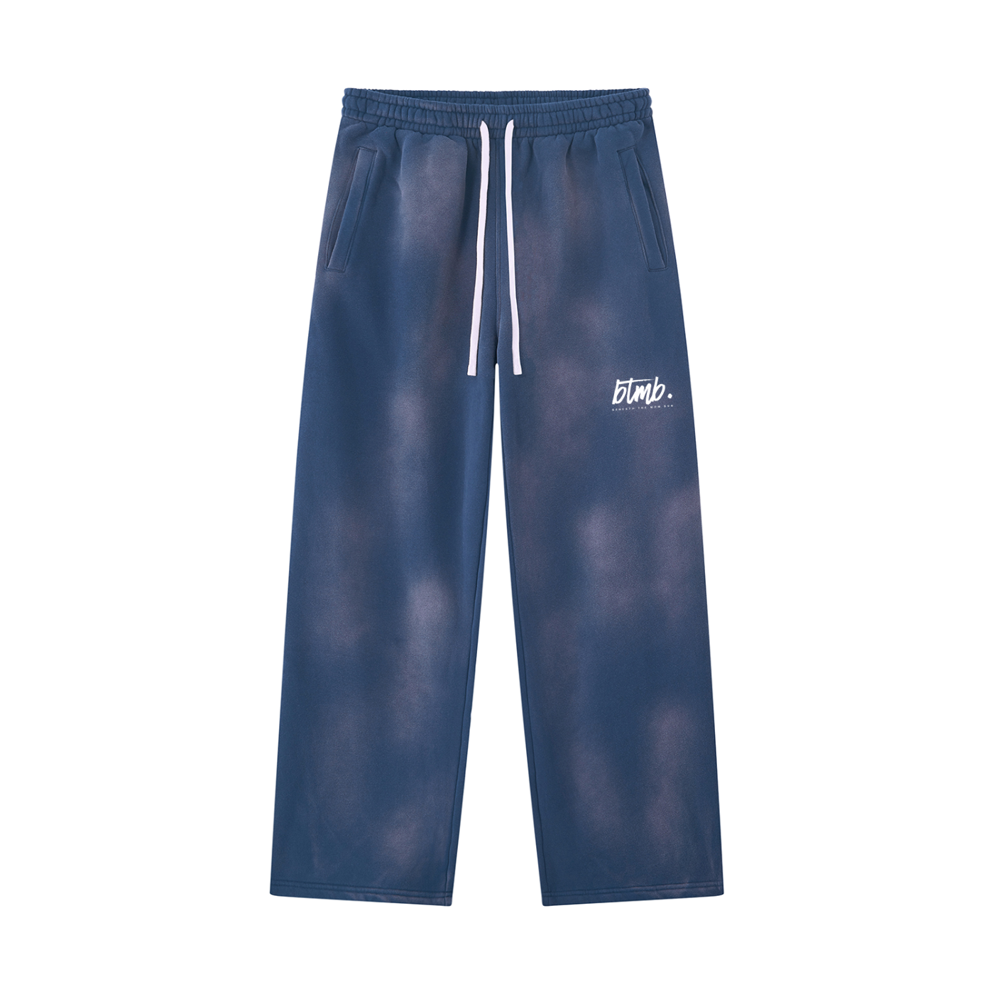 Beneath The Mom Bun — Sunfade Wide Leg Fleece Sweatpants