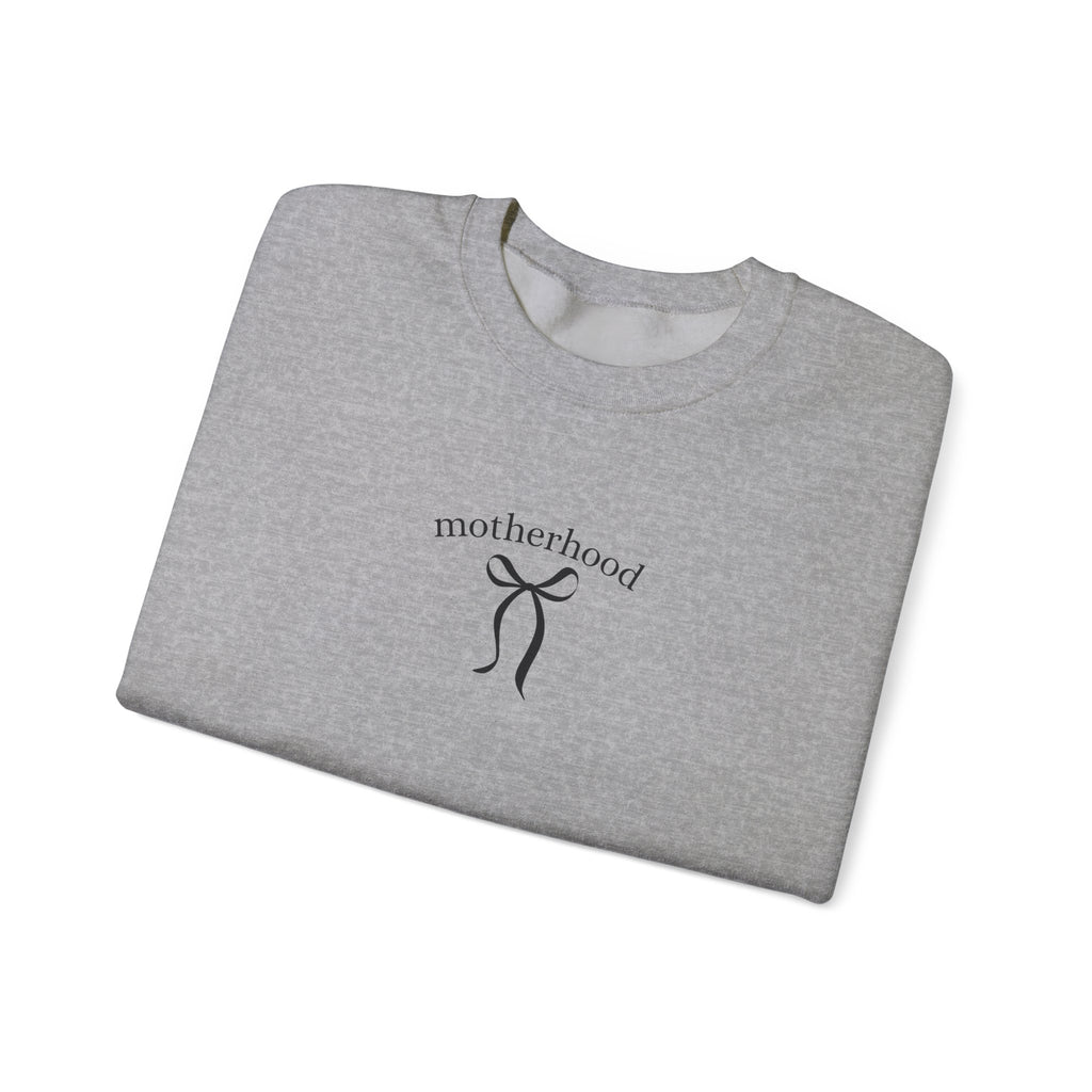 Motherhood Minimalist Crewneck Sweatshirt — Simple Mama Graphic