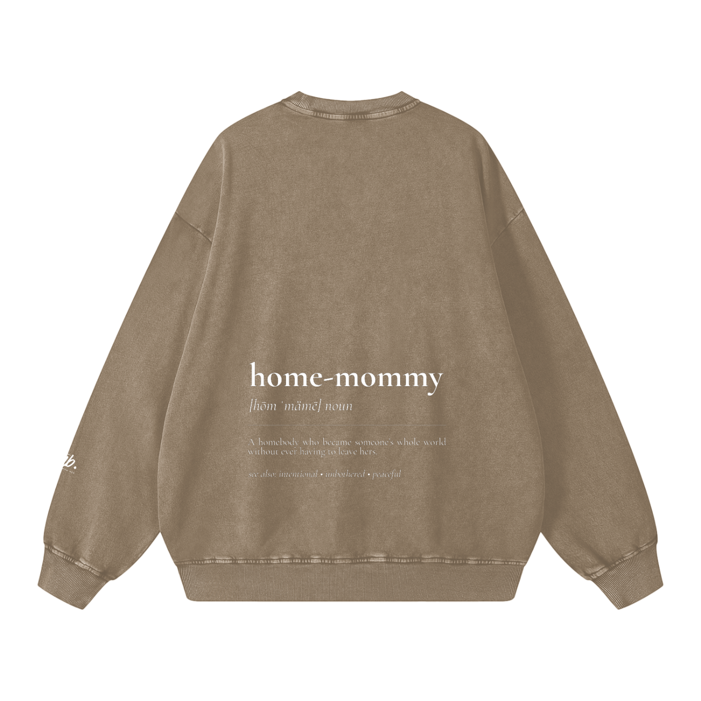 Home-mommy — Snow Washed Oversized Sweatshirt