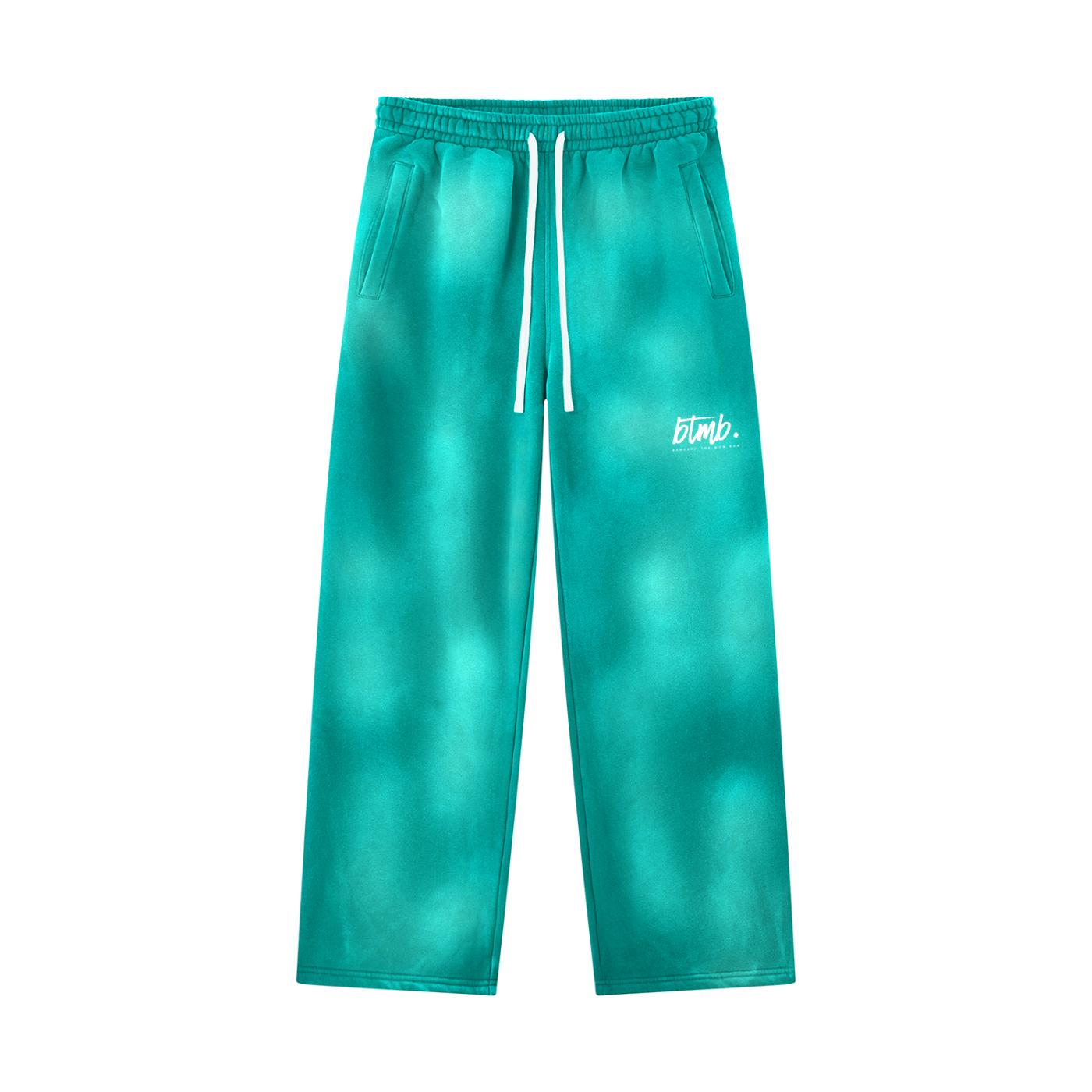 Beneath The Mom Bun — Sunfade Wide Leg Fleece Sweatpants