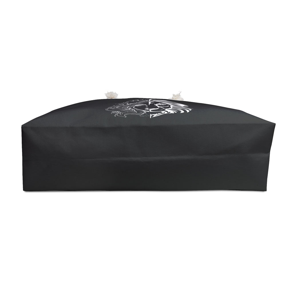 Lioness & Mother Weekender Bag — Black Graphic Travel Tote