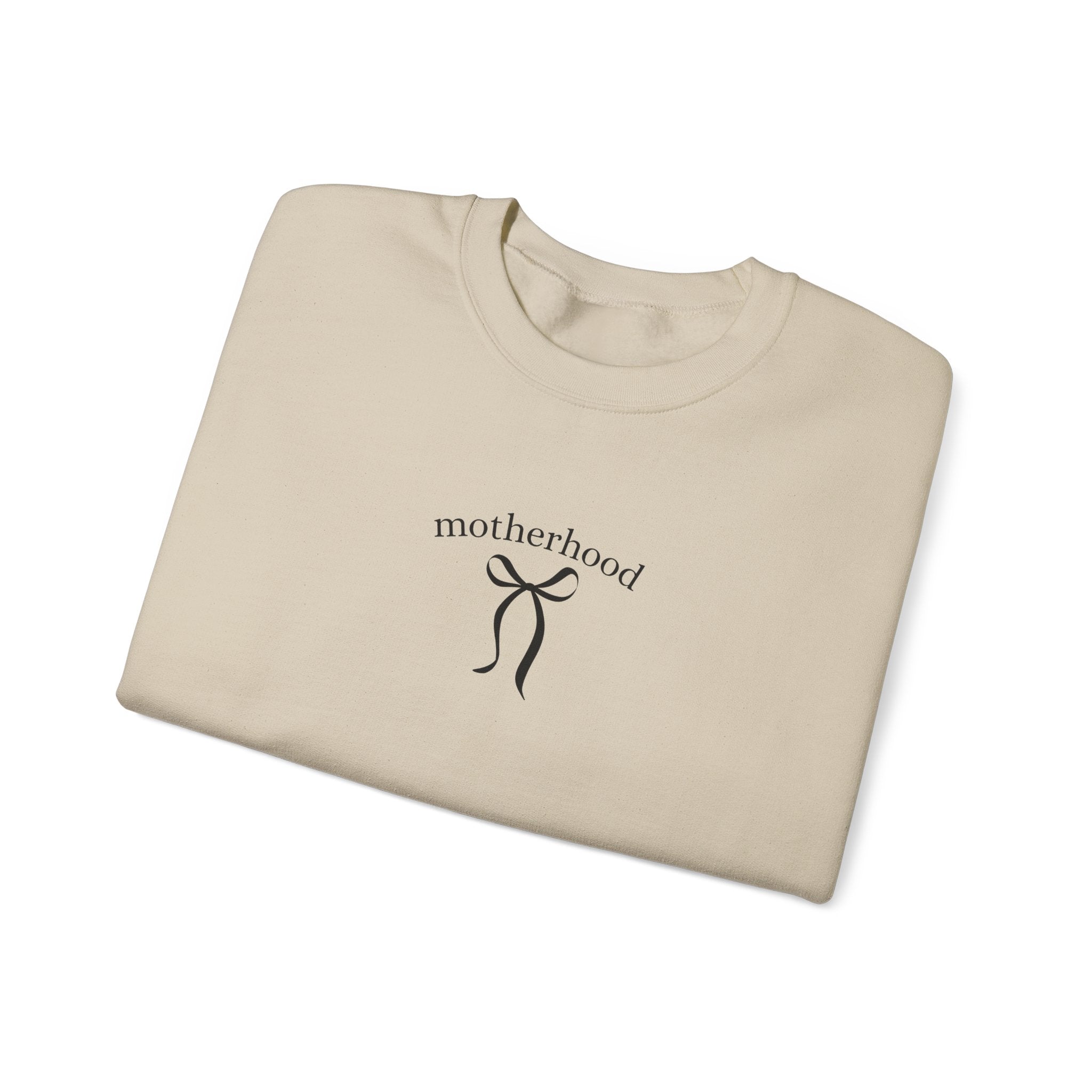 Motherhood Minimalist Crewneck Sweatshirt — Simple Mama Graphic