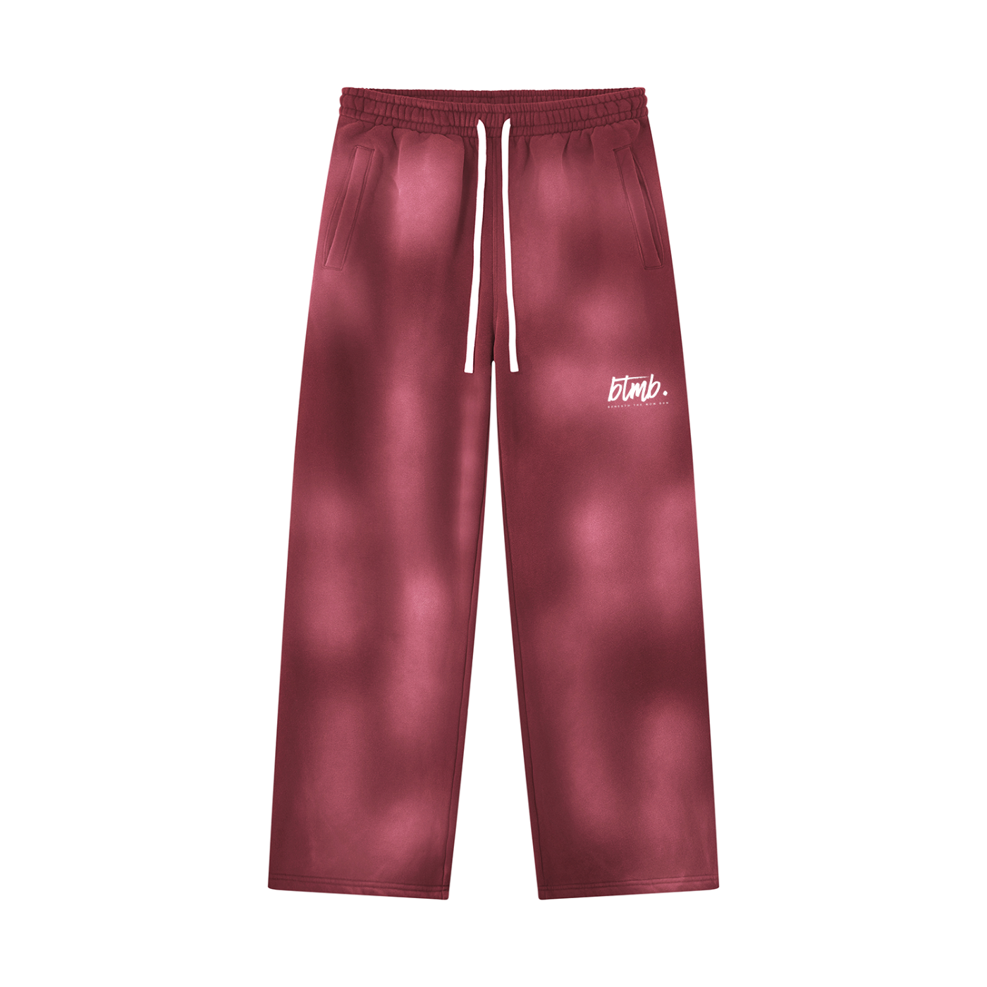 Beneath The Mom Bun — Sunfade Wide Leg Fleece Sweatpants