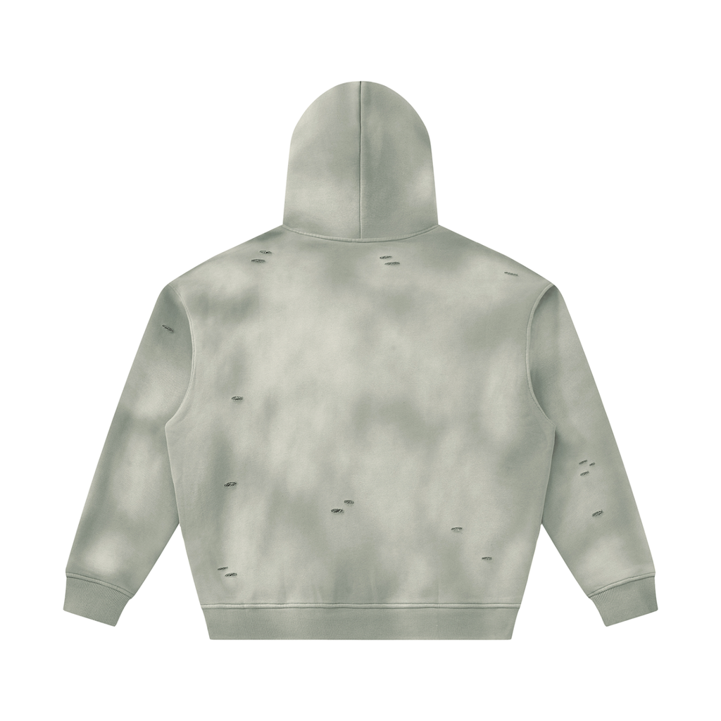 Beneath The Mom Bun — Sunfade Frayed Fleece Hoodie