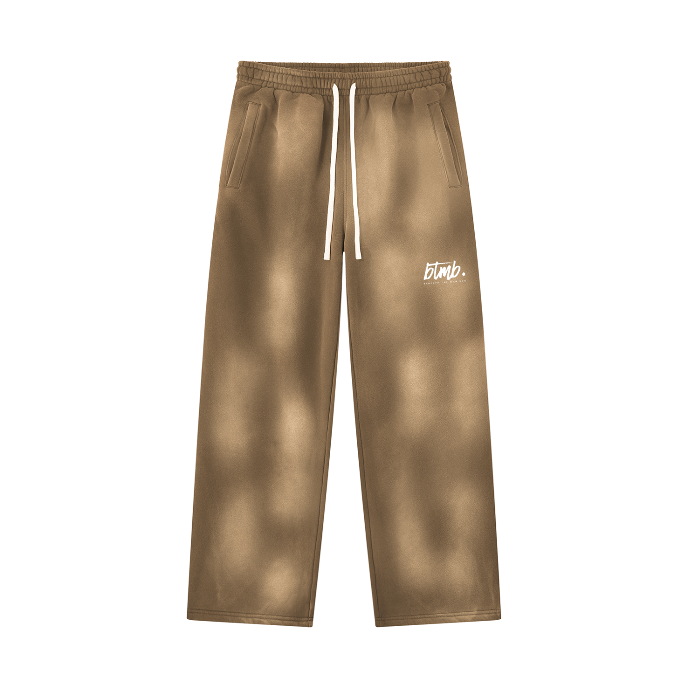 Beneath The Mom Bun — Sunfade Wide Leg Fleece Sweatpants