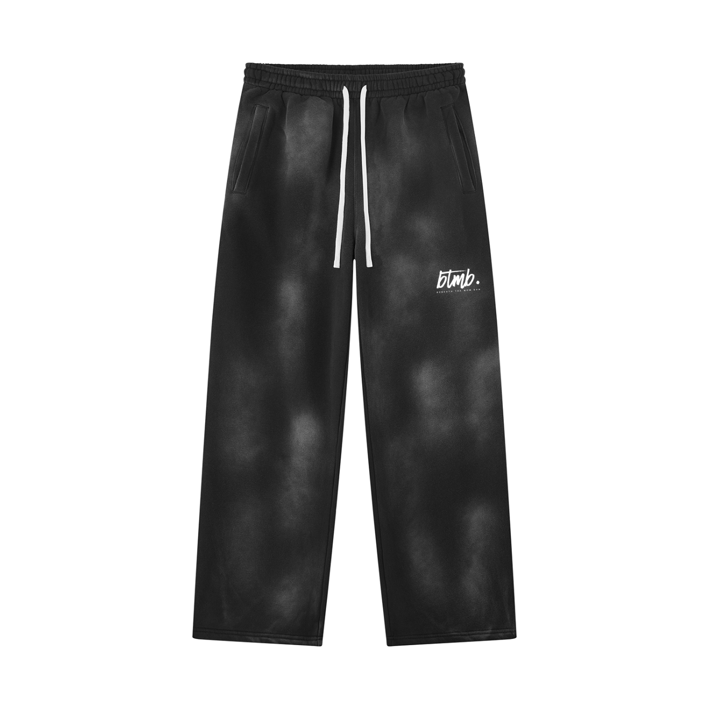 Beneath The Mom Bun — Sunfade Wide Leg Fleece Sweatpants