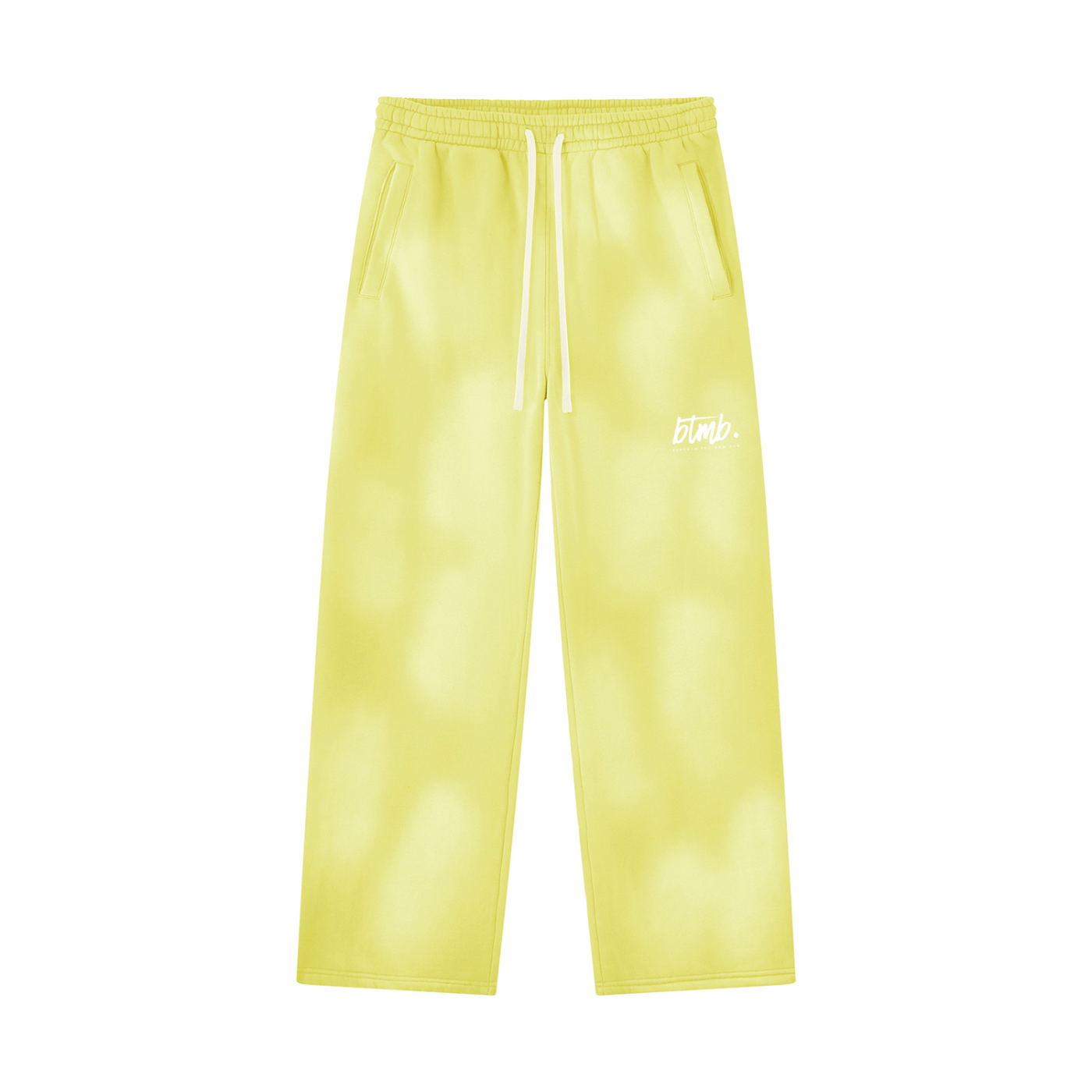 Beneath The Mom Bun — Sunfade Wide Leg Fleece Sweatpants