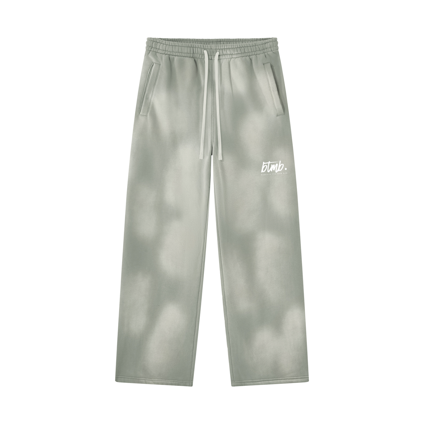 Beneath The Mom Bun — Sunfade Wide Leg Fleece Sweatpants