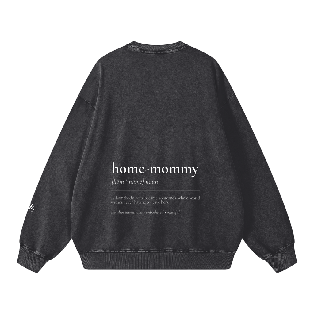 Home-mommy — Snow Washed Oversized Sweatshirt