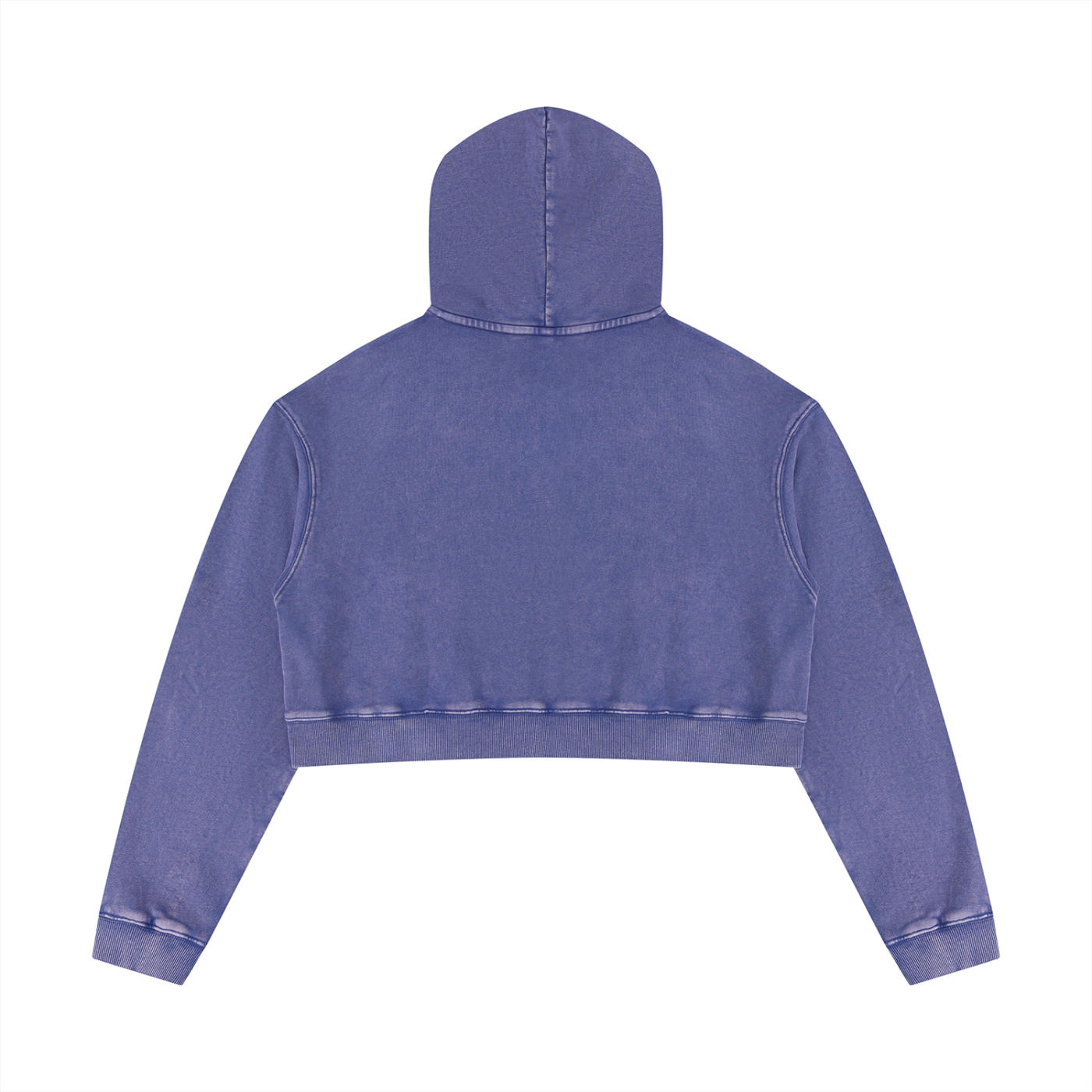 Beneath The Mom Bun — Women’s Mineral Washed Crop Hoodie