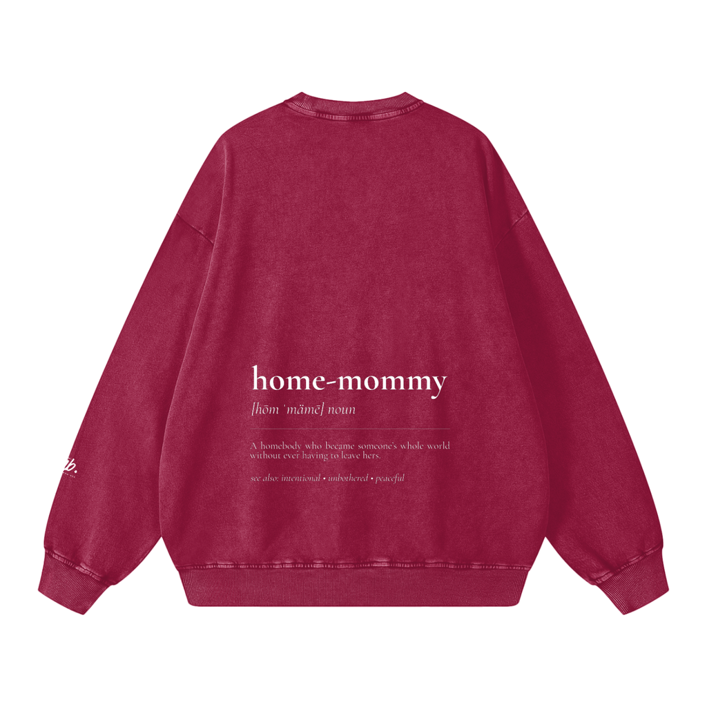 Home-mommy — Snow Washed Oversized Sweatshirt