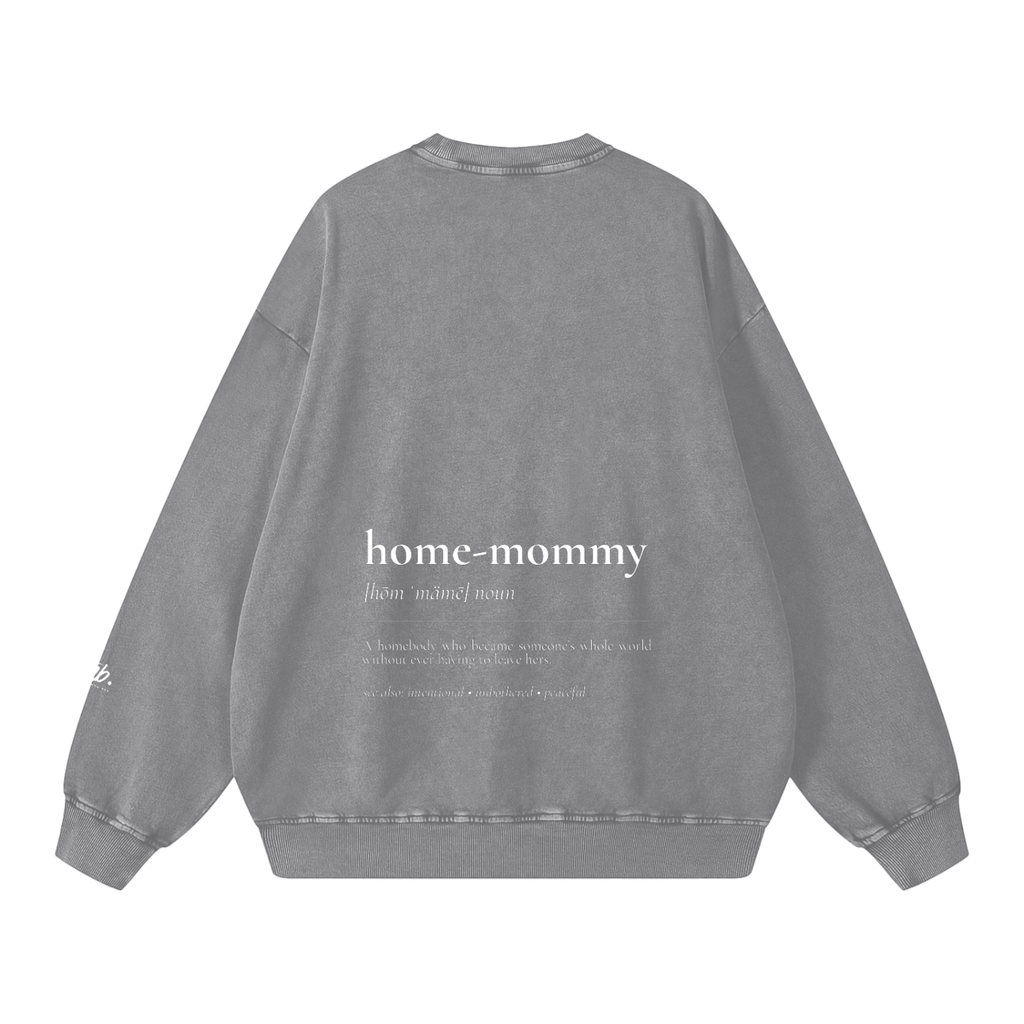 Home-mommy — Snow Washed Oversized Sweatshirt
